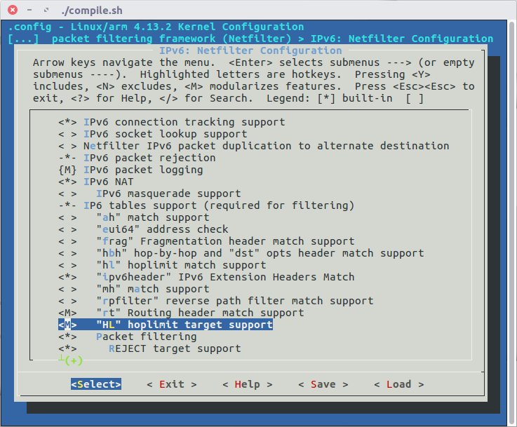 IPv6: Netfilter Configuration